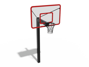 Стойка воркаут с тренировочным баскетбольным щитом